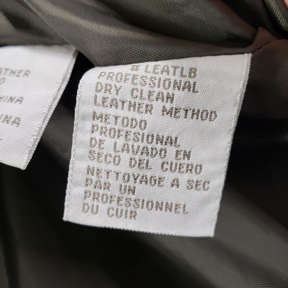 Jones New York Women's Gray Soft Leather Button Front Jacket Size 8 - Picture 11 of 15